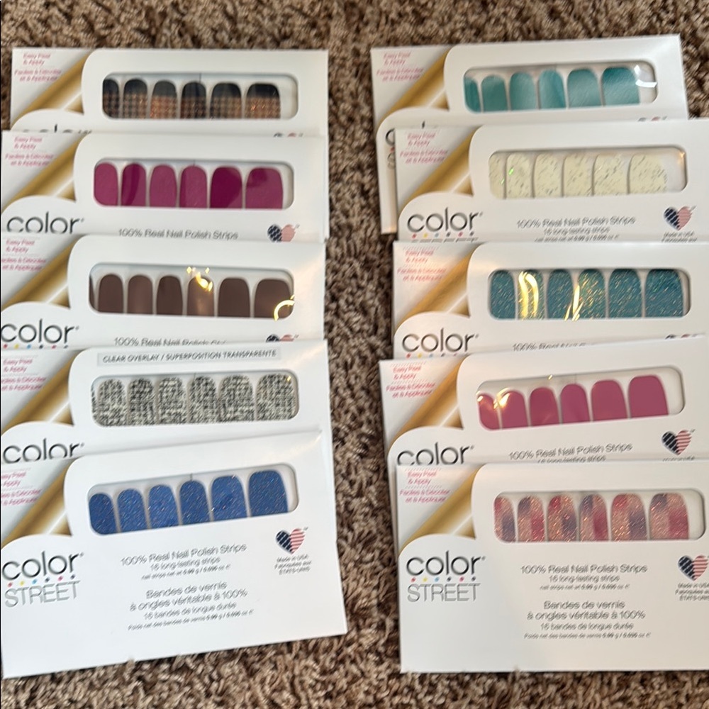 Color Street Nail Polish Strips Set - Multicolor